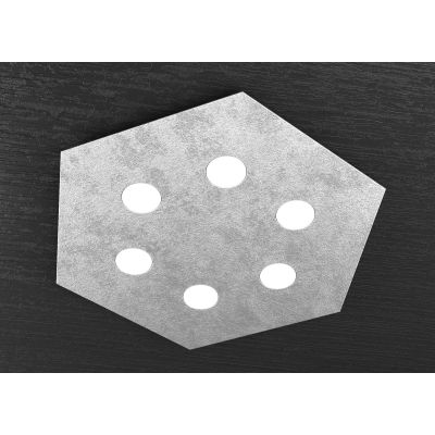 HEXAGON PLAFONIERA ESAGONALE 6 LUCI IN METALLO 8 FINITURE COLORE LAMPADINE GX53 Top Light Illuminazione - Cristalensi Shop Onlin