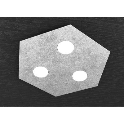 HEXAGON PLAFONIERA ESAGONALE 3 LUCI IN METALLO IN 8 FINITURE COLORE LAMPADINE ATTACCO GX53 Top Light Illuminazione - Cristalensi