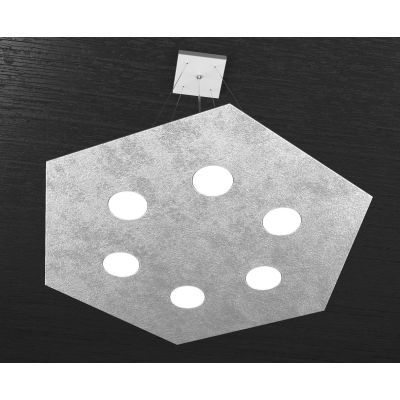 HEXAGON SOSPENSIONE ESAGONALE 7 LUCI IN METALLO IN 8 FINITURE COLORE LAMPADINE ATTACCO GX53 Top Light Illuminazione - Cristalens