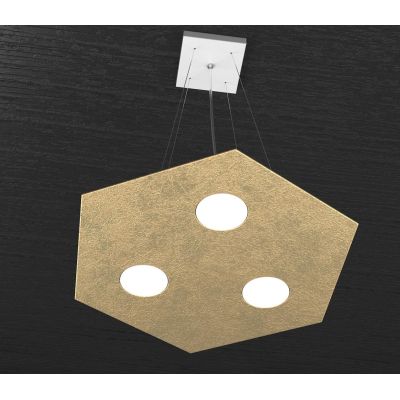 HEXAGON SOSPENSIONE ESAGONALE 4 LUCI IN METALLO IN 8 FINITURE COLORE LAMPADINE ATTACCO GX53 Top Light Illuminazione - Cristalens
