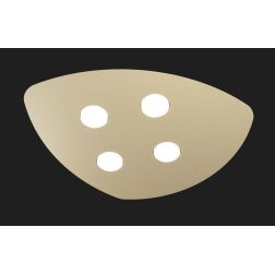 SHAPE PLAFONIERA BIANCA GRIGIA O SABBIA CON 4 LUCI MODERNA IN METALLO CON LAMPADINE GX53 Top Light Illuminazione - Cristalensi S 2