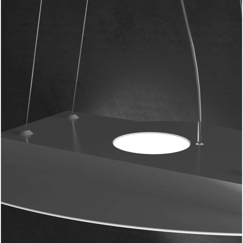 SHAPE SOSPENSIONE 5e2 LUCI IN METALLO BIANCO GRIGIO O SABBIA MODERNA LAMPADINE ATTACCO GX53 Top Light Illuminazione - Cristalens