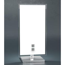 UPGRADE DI TOP LIGHT LUMETTO IN METALLO CROMO E VETRO BIANCO CON LAMPADINA ATTACCO G9 Top Light Illuminazione - Cristalensi Shop