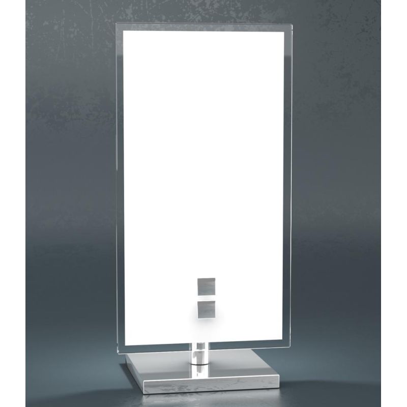 UPGRADE DI TOP LIGHT LUMETTO IN METALLO CROMO E VETRO BIANCO CON LAMPADINA ATTACCO G9 Top Light Illuminazione - Cristalensi Shop