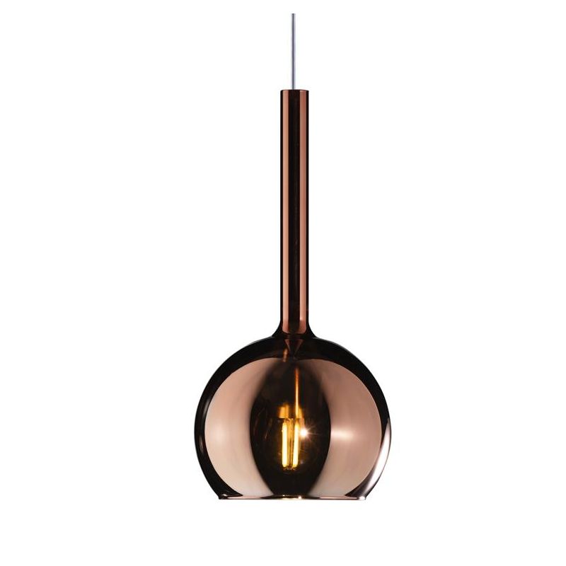 FUTURE APPLIQUE IN METALLO FINITURA OTTONE CON SFERA 18CM IN VETRO CON 5 FINITURE COLORE Top Light Illuminazione - Cristalensi S