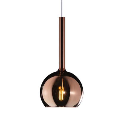 FUTURE APPLIQUE IN METALLO FINITURA OTTONE CON SFERA 18CM IN VETRO CON 5 FINITURE COLORE Top Light Illuminazione - Cristalensi S