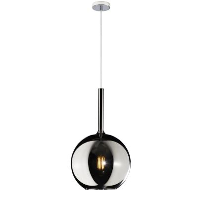 FUTURE SOSPENSIONE SINGOLA IN METALLO CROMO O BIANCO CON SFERA 25CM IN VETRO CON 5 FINITURE COLORE Top Light Illuminazione - Cri