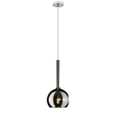 FUTURE SOSPENSIONE SINGOLA IN METALLO CROMO O BIANCO CON SFERA 15CM IN VETRO 5 FINITURE COLORE Top Light Illuminazione - Cristal