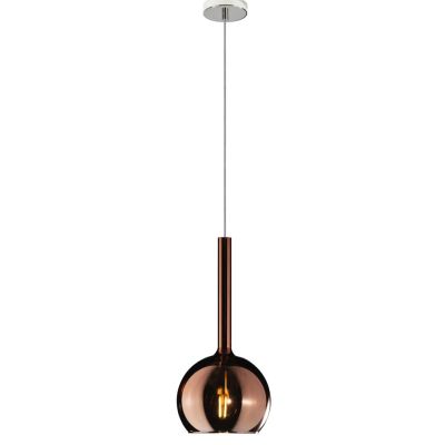 FUTURE SOSPENSIONE SINGOLA IN METALLO CROMO O BIANCO CON SFERA 15CM IN VETRO 5 FINITURE COLORE Top Light Illuminazione - Cristal
