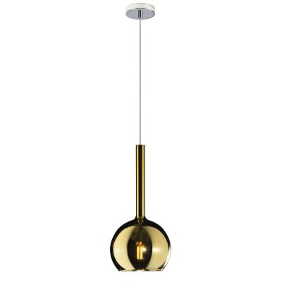 FUTURE SOSPENSIONE SINGOLA IN METALLO CROMO O BIANCO CON SFERA 15CM IN VETRO 5 FINITURE COLORE Top Light Illuminazione - Cristal