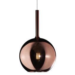 FUTURE SOSPENSIONE SINGOLA IN FINITURA OTTONE CON SFERA 25CM IN VETRO CON 5 FINITURE COLORE Top Light Illuminazione - Cristalens 2