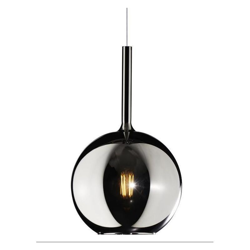 FUTURE SOSPENSIONE SINGOLA IN FINITURA OTTONE CON SFERA 25CM IN VETRO CON 5 FINITURE COLORE Top Light Illuminazione - Cristalens