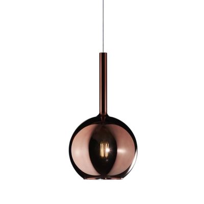 FUTURE SOSPENSIONE SINGOLA IN METALLO FINITURA OTTONE CON SFERA 20CM IN VETRO 5 FINITURE COLORE Top Light Illuminazione - Crista