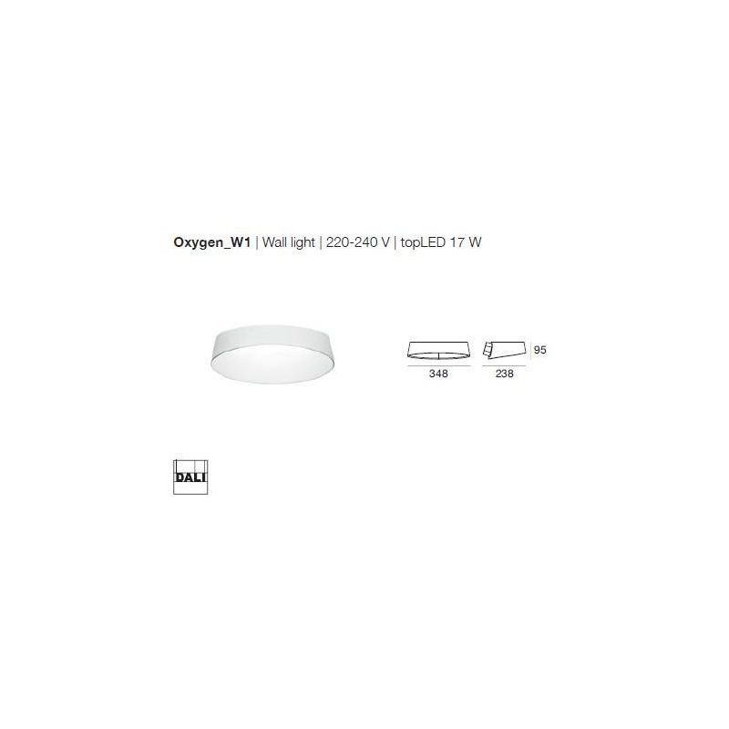 OXYGEN APPLIQUE LED 17W LINEA LIGHT 4 COLORI MODERNO STILNOVO MA&DE - Cristalensi Shop Online