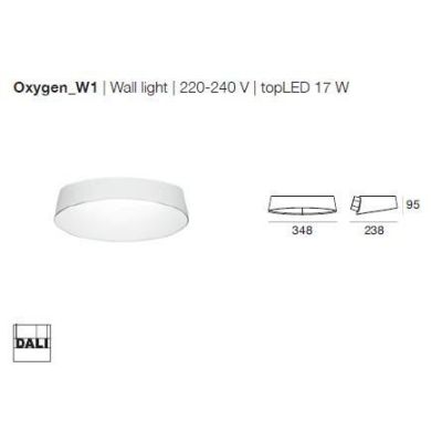 OXYGEN APPLIQUE LED 17W LINEA LIGHT 4 COLORI MODERNO STILNOVO MA&DE - Cristalensi Shop Online