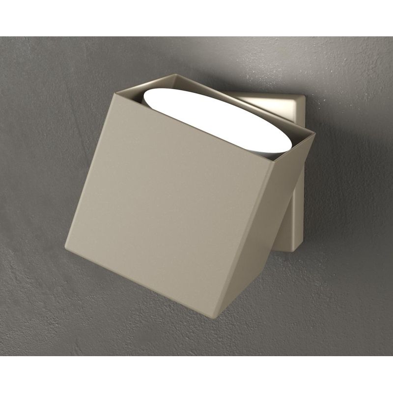 ROTATION PICCOLA APPLIQUE CON DIFFUSORE ORIENTABILE IN METALLO 4 COLORI LAMPADINA GX53 Top Light Illuminazione - Cristalensi Sho