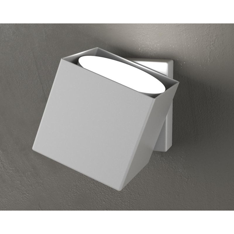 ROTATION PICCOLA APPLIQUE CON DIFFUSORE ORIENTABILE IN METALLO 4 COLORI LAMPADINA GX53 Top Light Illuminazione - Cristalensi Sho