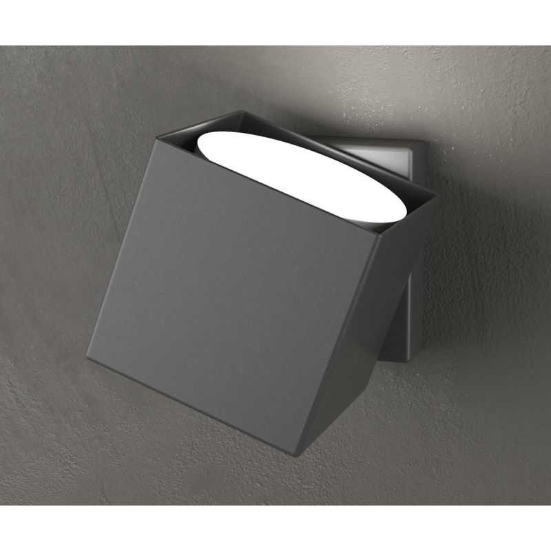 ROTATION PICCOLA APPLIQUE CON DIFFUSORE ORIENTABILE IN METALLO 4 COLORI LAMPADINA GX53 Top Light Illuminazione - Cristalensi Sho