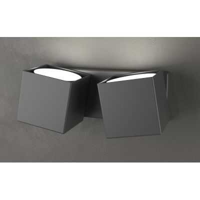 ROTATION APPLIQUE CON 2 DIFFUSORI ORIENTABILI IN METALLO 4 COLORI LAMPADINA GX53 Top Light Illuminazione - Cristalensi Shop Onli