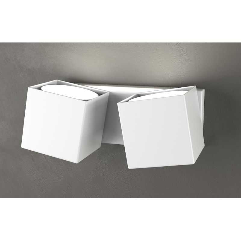 ROTATION APPLIQUE CON 2 DIFFUSORI ORIENTABILI IN METALLO 4 COLORI LAMPADINA GX53 Top Light Illuminazione - Cristalensi Shop Onli