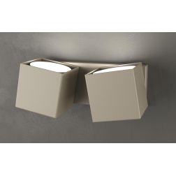 ROTATION APPLIQUE CON 2 DIFFUSORI ORIENTABILI IN METALLO 4 COLORI LAMPADINA GX53 Top Light Illuminazione - Cristalensi Shop Onli