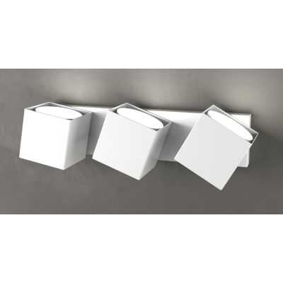 ROTATION LAMPADA DA PARETE CON 3 DIFFUSORI ORIENTABILI IN METALLO 4 COLORI LAMPADINA GX53 Top Light Illuminazione - Cristalensi 