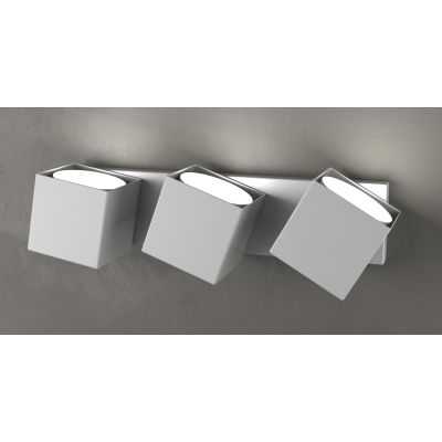 ROTATION LAMPADA DA PARETE CON 3 DIFFUSORI ORIENTABILI IN METALLO 4 COLORI LAMPADINA GX53 Top Light Illuminazione - Cristalensi 