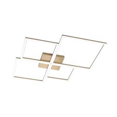 FOUR SQUARES PLAFONIERA LED 69W LUCE 3000K-4000K MODERNA METALLO 4 COLORI Top Light Illuminazione - Cristalensi Shop Online