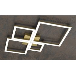 FOUR SQUARES PLAFONIERA LED 69W LUCE 3000K-4000K MODERNA METALLO 4 COLORI Top Light Illuminazione - Cristalensi Shop Online