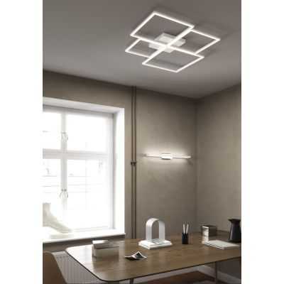 FOUR SQUARES PLAFONIERA LED 69W LUCE 3000K-4000K MODERNA METALLO 4 COLORI Top Light Illuminazione - Cristalensi Shop Online