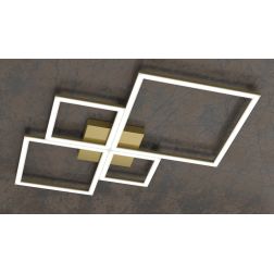 FOUR SQUARES PLAFONIERA LED 88W LUCE 3000K-4000K MODERNA METALLO 4 COLORI Top Light Illuminazione - Cristalensi Shop Online 2