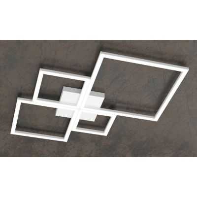 FOUR SQUARES PLAFONIERA LED 88W LUCE 3000K-4000K MODERNA METALLO 4 COLORI Top Light Illuminazione - Cristalensi Shop Online