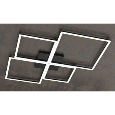 FOUR SQUARES PLAFONIERA LED 119W LUCE 3000K-4000K MODERNA METALLO 4 COLORI Top Light Illuminazione - Cristalensi Shop Online