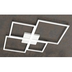 FOUR SQUARES PLAFONIERA LED 119W LUCE 3000K-4000K MODERNA METALLO 4 COLORI Top Light Illuminazione - Cristalensi Shop Online 2