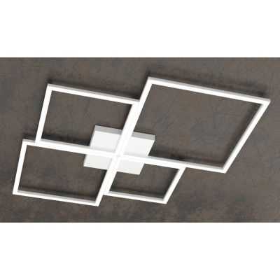 FOUR SQUARES PLAFONIERA LED 119W LUCE 3000K-4000K MODERNA METALLO 4 COLORI Top Light Illuminazione - Cristalensi Shop Online
