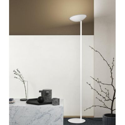 MOOD PIANTANA MODERNA CON PARABOLA GIREVOLE BIANCA GRIGIA O NERA 6 LAMPADINE ATTACCO GX53 Top Light Illuminazione - Cristalensi