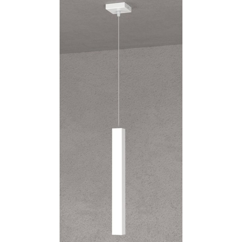 SQUARE TUBE SOSPENSIONE TUBOLARE 6 COLORI IN METALLO MODERNA LAMPADINA ATTACCO GU10 Top Light Illuminazione - Cristalensi Shop O
