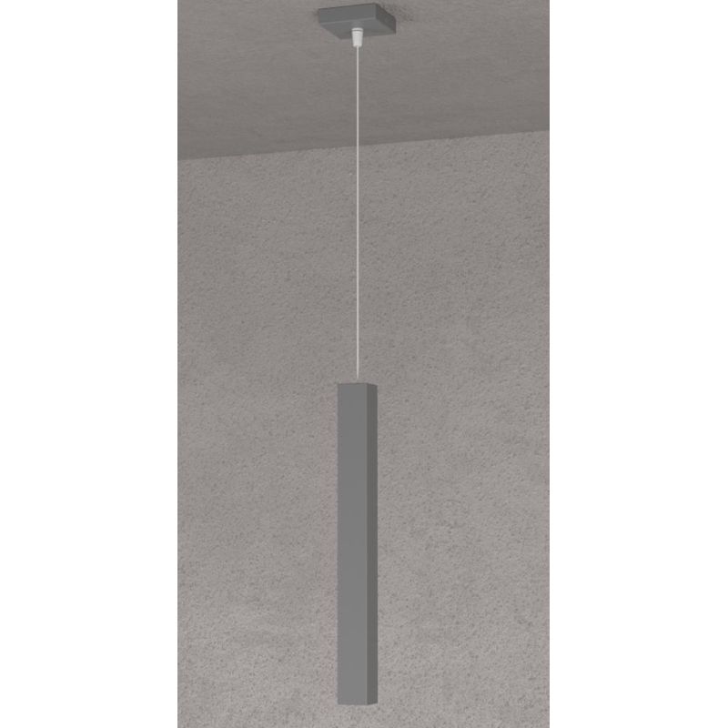 SQUARE TUBE SOSPENSIONE TUBOLARE 6 COLORI IN METALLO MODERNA LAMPADINA ATTACCO GU10 Top Light Illuminazione - Cristalensi Shop O