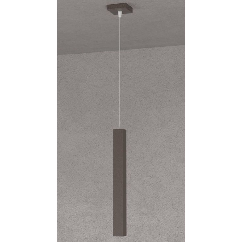 SQUARE TUBE SOSPENSIONE TUBOLARE 6 COLORI IN METALLO MODERNA LAMPADINA ATTACCO GU10 Top Light Illuminazione - Cristalensi Shop O