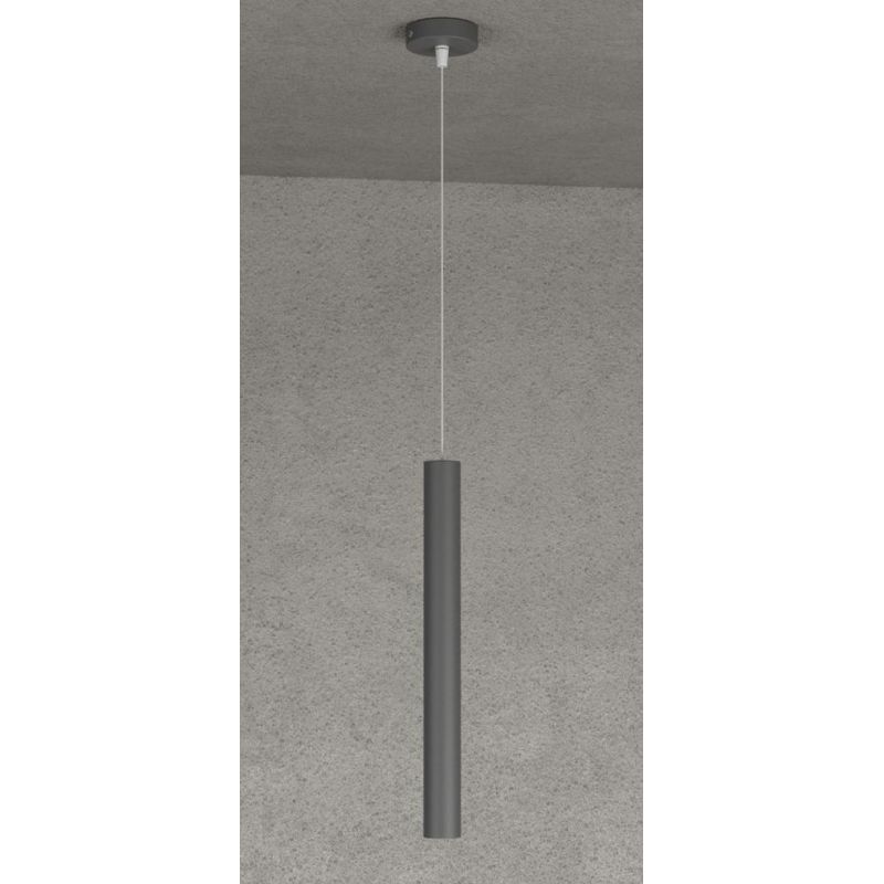 ROUND TUBE SOSPENSIONE TUBOLARE 6 COLORI IN METALLO MODERNA LAMPADINA ATTACCO GU10 Top Light Illuminazione - Cristalensi Shop On