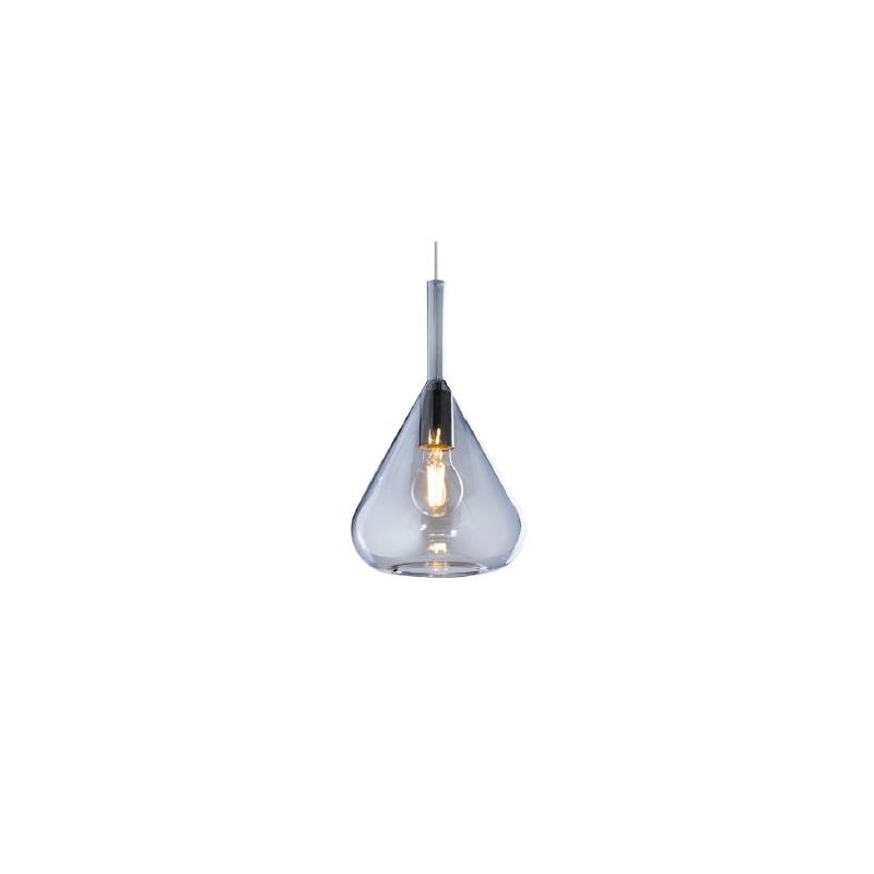 KONA APPLIQUE CON BASE IN METALLO CON DIFFUSORE A CONO PENDENTE IN VETRO IN 5 FINITURE COLORE Top Light Illuminazione - Cristale