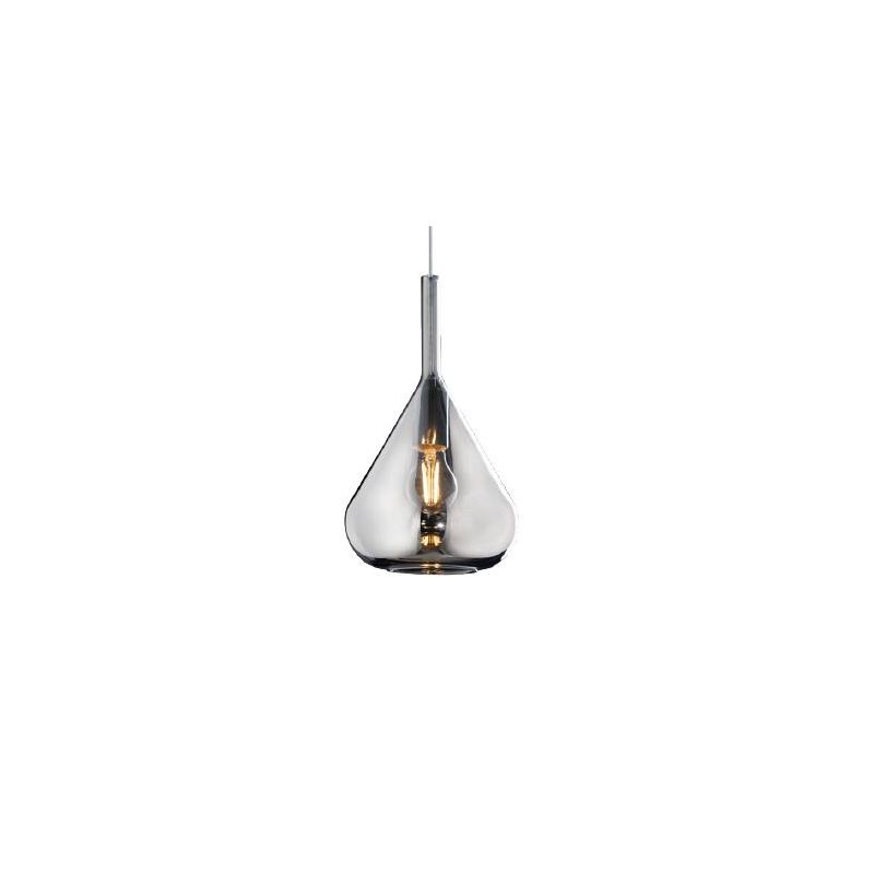 KONA APPLIQUE CON BASE IN METALLO CON DIFFUSORE A CONO PENDENTE IN VETRO IN 5 FINITURE COLORE Top Light Illuminazione - Cristale