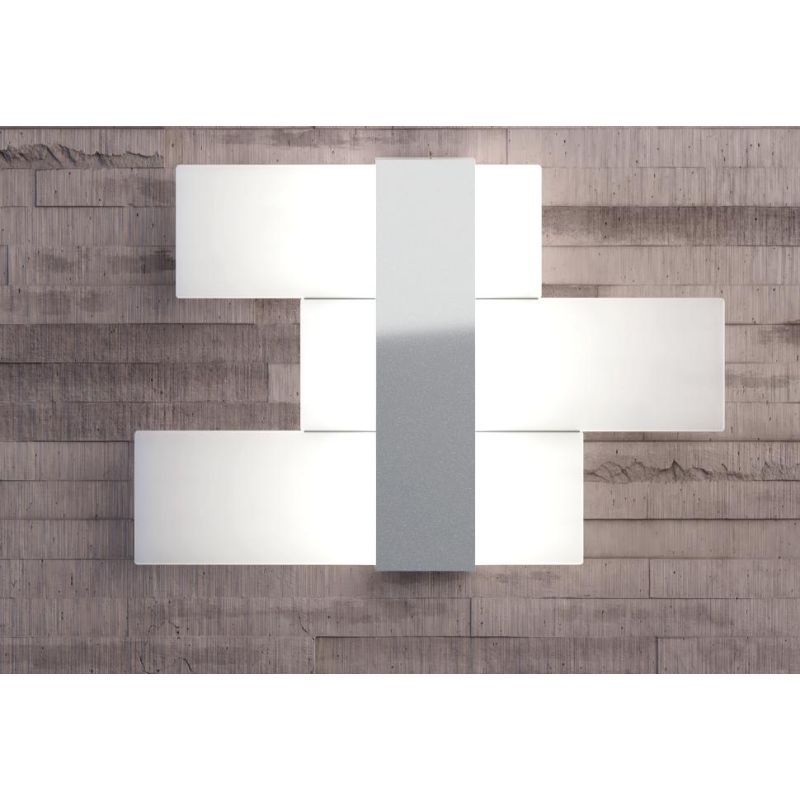 FLIGHT PLAFONIERA APPLIQUE MODERNA LARGHEZZA CM 54 LED 30W LUCE 3000-4000K 3 COLORI Top Light Illuminazione - Cristalensi Shop O