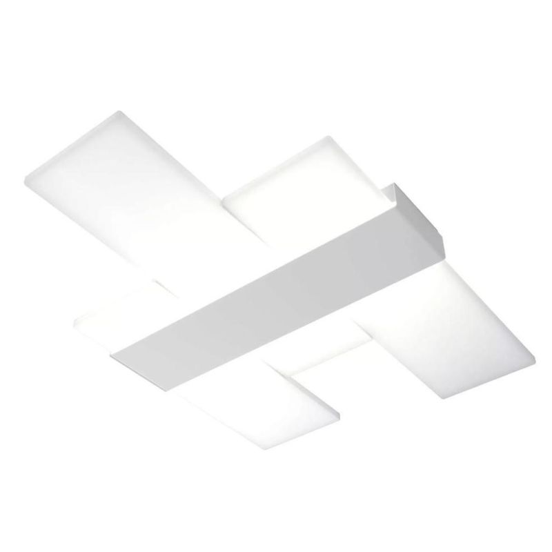 FLIGHT PLAFONIERA APPLIQUE MODERNA LARGHEZZA CM 70 LED 40W LUCE 3000-4000K 3 COLORI Top Light Illuminazione - Cristalensi Shop O