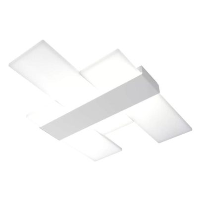 FLIGHT PLAFONIERA APPLIQUE MODERNA LARGHEZZA CM 70 LED 40W LUCE 3000-4000K 3 COLORI Top Light Illuminazione - Cristalensi Shop O