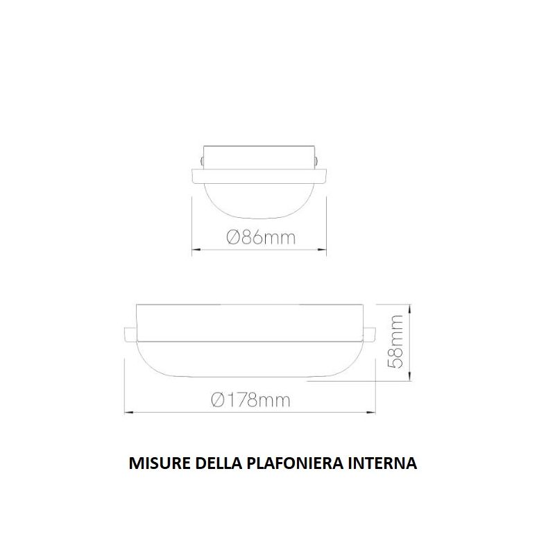1024A LAMPADA DA PARETE IN TERRACOTTA IP65 ILLUMINAZIONE A LED 12W MADE IN ITALY CRISTALENSI CERAMICA - Cristalensi Shop Online