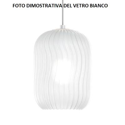 TENDER SOSPENSIONE 3 LUCI ROTONDA BASE IN FINITURA CROMO CON DIFFUSORI IN VETRO COLORATO Top Light Illuminazione - Cristalensi S