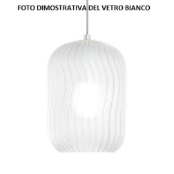TENDER PICCOLA PLAFONIERA MODERNA CON DIFFUSORE IN VETRO RIGATO 6 FINITURE COLORE Top Light Illuminazione - Cristalensi Shop Onl 2