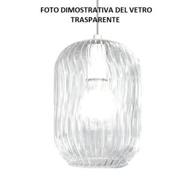 TENDER PICCOLA PLAFONIERA MODERNA CON DIFFUSORE IN VETRO RIGATO 6 FINITURE COLORE Top Light Illuminazione - Cristalensi Shop Onl