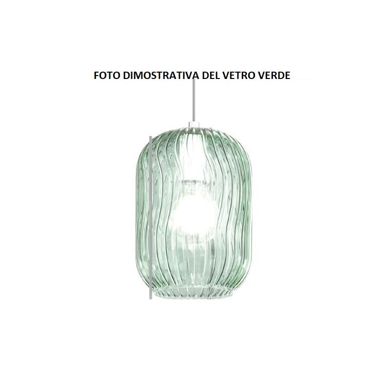 TENDER PICCOLA PLAFONIERA MODERNA CON DIFFUSORE IN VETRO RIGATO 6 FINITURE COLORE Top Light Illuminazione - Cristalensi Shop Onl